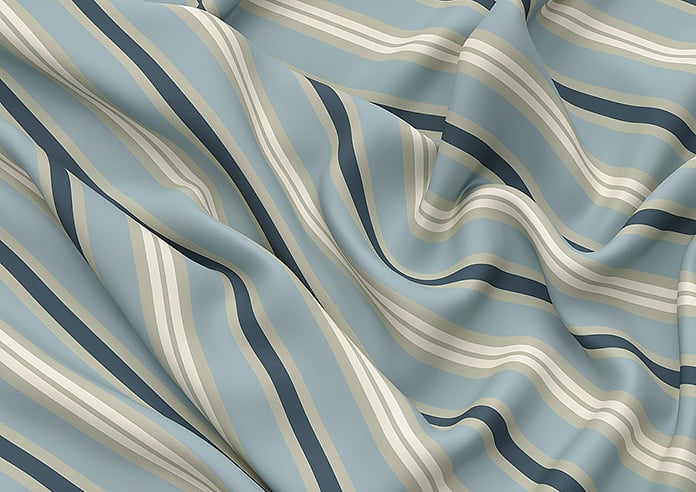 The British Stripe Co. Charles, Polzeath No.1 - Roman Blind - Image 4